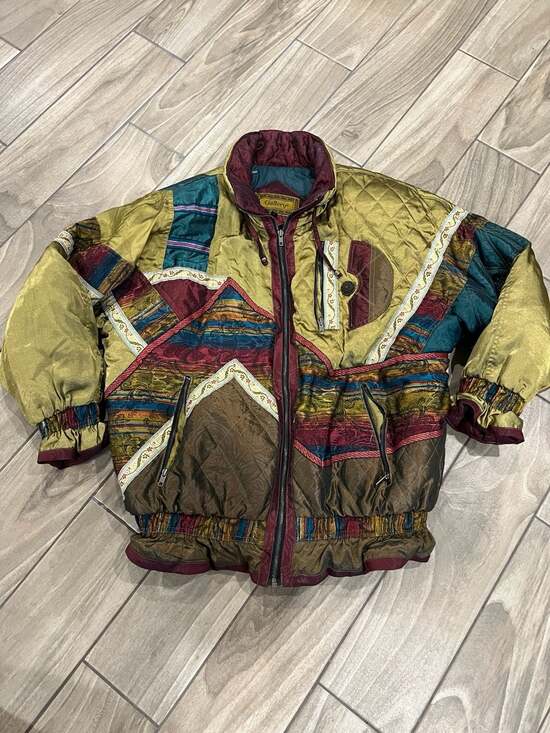 Gallery Other - Gallery Vintage Quilted Patchwork Bomber Jacket Size M